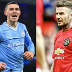 Adu Hebat David Beckham dan Phil Foden